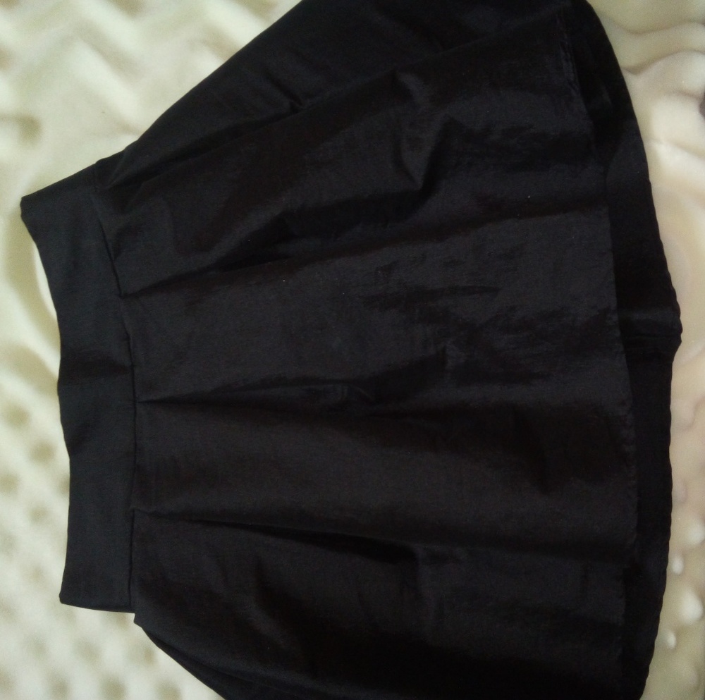 Black mini skirt